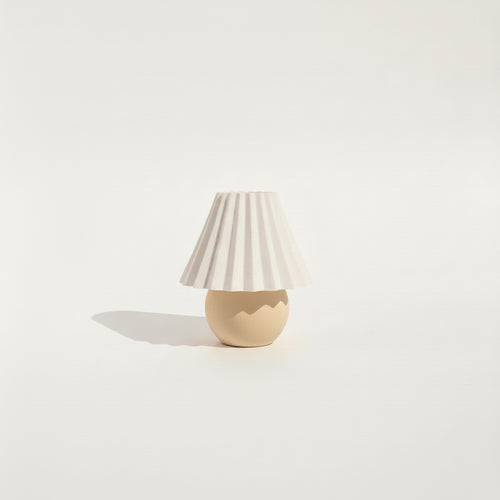 Beige Lamp Standing Clay Diffuser & Fragrance Oil