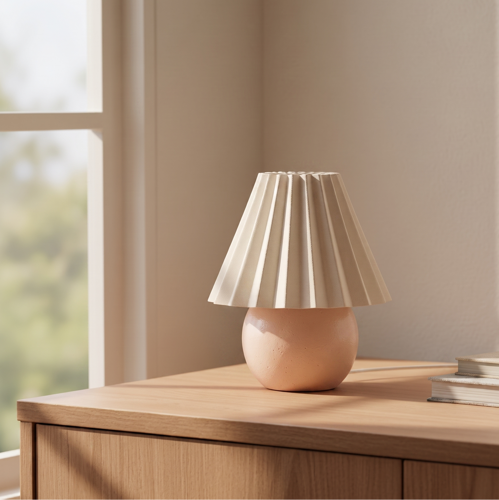 Pink Lamp Standing Clay Diffuser & Fragrance Oil